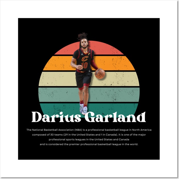 Darius Garland Vintage V1 Wall Art by Gojes Art